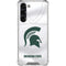 Michigan State University White Jersey Galaxy S23 Plus Clear Case