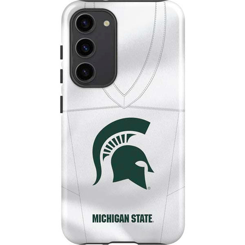 Michigan State University White Jersey Galaxy S23 Plus Pro Case