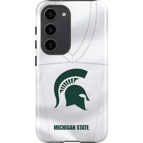 Michigan State University White Jersey Galaxy S23 Pro Case