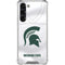 Michigan State University White Jersey Galaxy S24 FE Clear Case