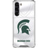 Michigan State University White Jersey Galaxy S24 FE Clear Case