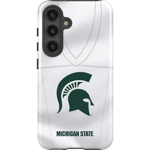 Michigan State University White Jersey Galaxy S25 Impact Case