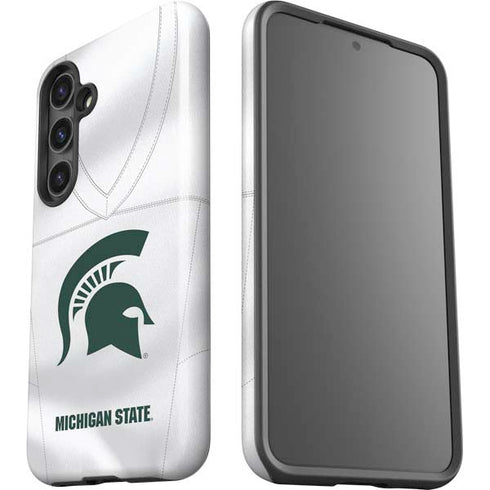 Michigan State University White Jersey Galaxy S25 Impact Case