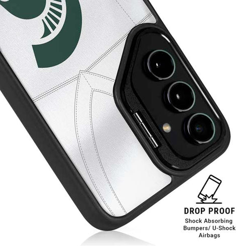 Michigan State University White Jersey Galaxy S25 Plus Kickstand Case