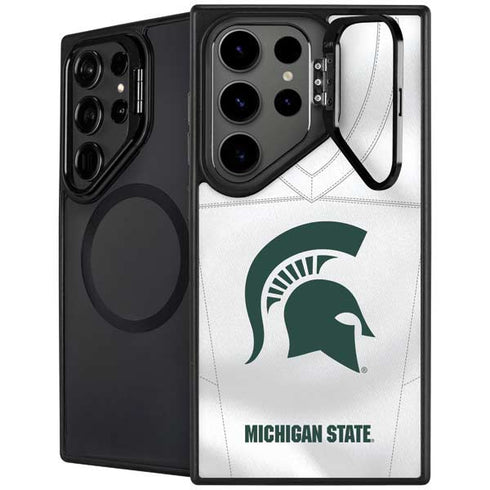 Michigan State University White Jersey Galaxy Cases