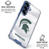 Michigan State University White Jersey Galaxy S25 Clear Case
