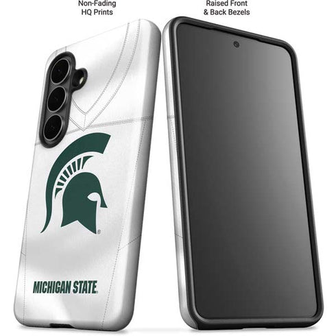 Michigan State University White Jersey Galaxy S26 Impact Case
