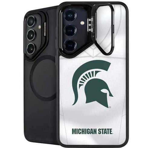 Michigan State University White Jersey Galaxy S26 Kickstand Case