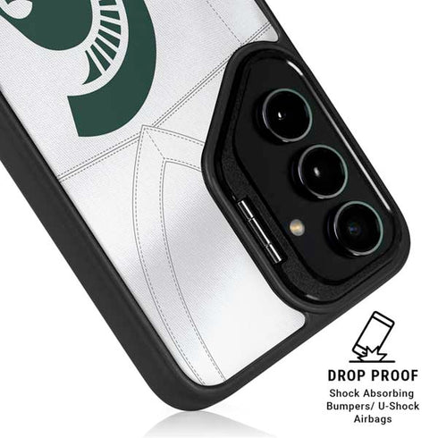 Michigan State University White Jersey Galaxy S26 Kickstand Case