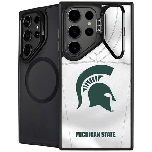 Michigan State University White Jersey Galaxy S26 Ultra Kickstand Case