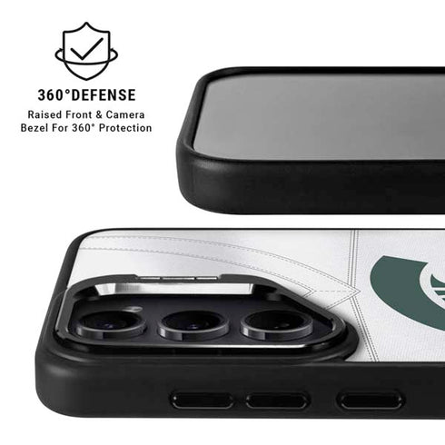 Michigan State University White Jersey Galaxy S26 Ultra Kickstand Case
