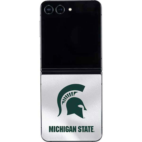Michigan State University White Jersey Galaxy Z Flip5 5G Skin