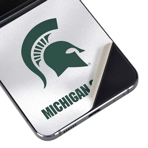 Michigan State University White Jersey Galaxy Z Flip5 5G Skin