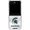 Michigan State University White Jersey Galaxy Z Flip6 Clear Case