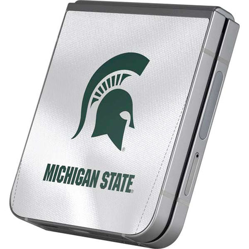 Michigan State University White Jersey Galaxy Z Flip6 Skin