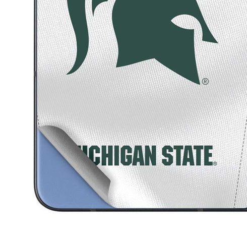 Michigan State University White Jersey Galaxy Z Fold5 5G Skin