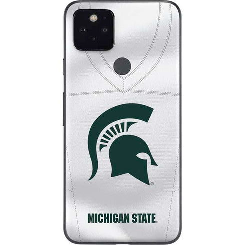 Michigan State University White Jersey Google Pixel 5 Skin