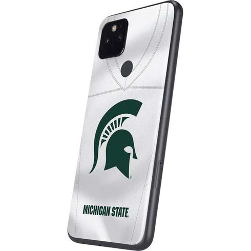 Michigan State University White Jersey Google Pixel 5 Skin