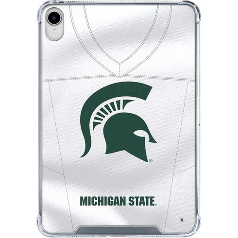 Michigan State University White Jersey iPad 11th Gen (2025) Clear Case