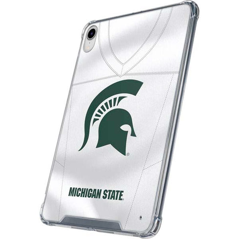 Michigan State University White Jersey iPad 11th Gen (2025) Clear Case