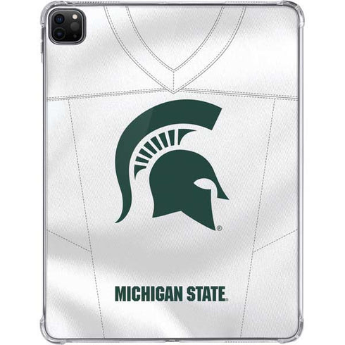 Michigan State University White Jersey iPad Pro 11in (2024) Clear Case
