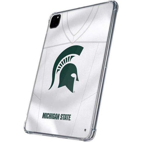 Michigan State University White Jersey iPad Pro 11in (2024) Clear Case