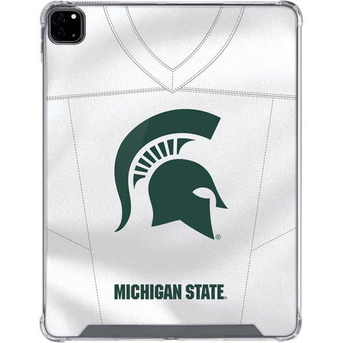 Michigan State University White Jersey iPad Pro 12.9in (2020) Clear Case