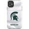 Michigan State University White Jersey iPhone 11 Impact Case