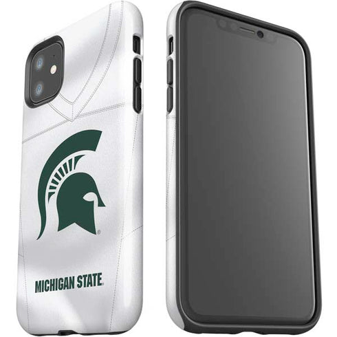 Michigan State University White Jersey iPhone 11 Impact Case