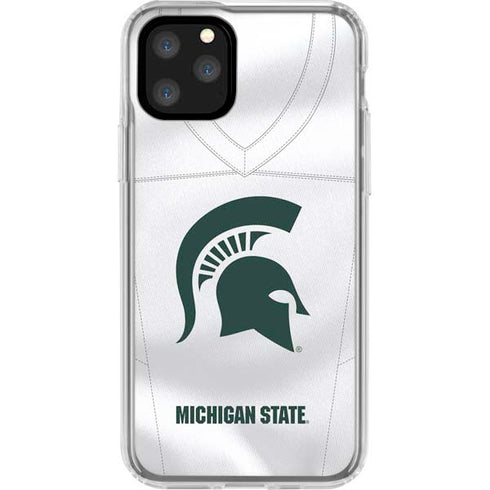 Michigan State University White Jersey iPhone 11 Pro Clear Case