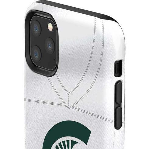 Michigan State University White Jersey iPhone 11 Pro Max Impact Case