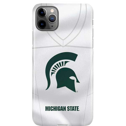 Michigan State University White Jersey iPhone Cases