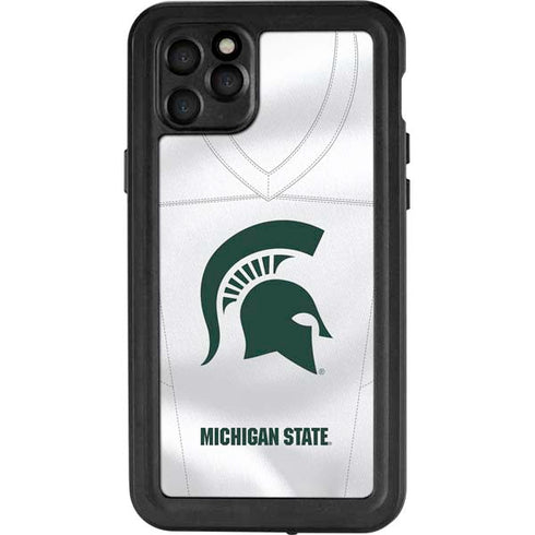 Michigan State University White Jersey iPhone 11 Pro Max Waterproof Case