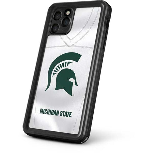 Michigan State University White Jersey iPhone 11 Pro Max Waterproof Case