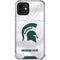 Michigan State University White Jersey iPhone 12 Clear Case