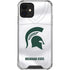 Michigan State University White Jersey iPhone 12 Clear Case
