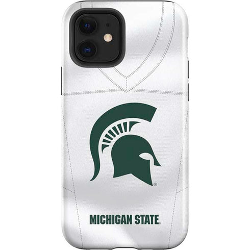 Michigan State University White Jersey iPhone 12 Impact Case