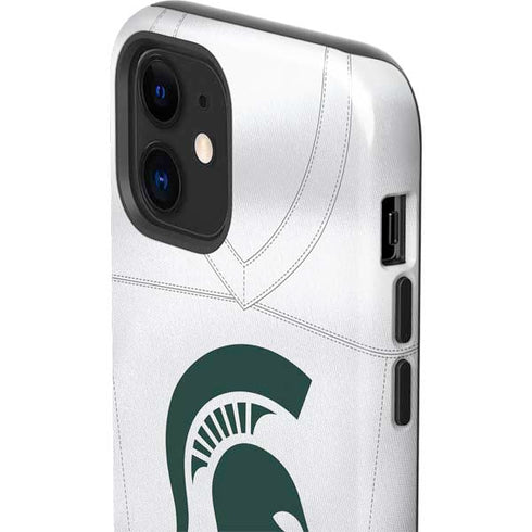 Michigan State University White Jersey iPhone 12 Impact Case