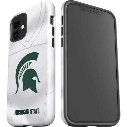 Michigan State University White Jersey iPhone 12 Impact Case