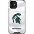 Michigan State University White Jersey iPhone 12 Mini Clear Case
