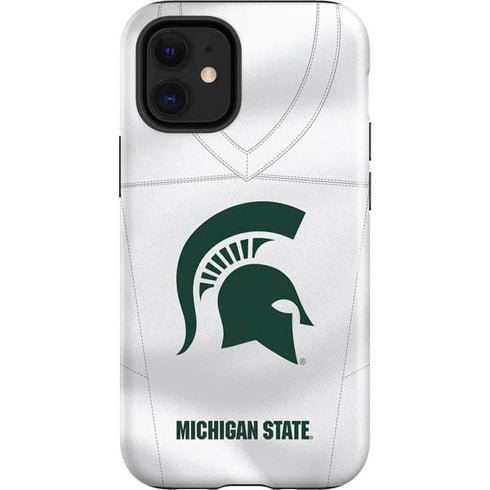 Michigan State University White Jersey iPhone 12 Mini Impact Case
