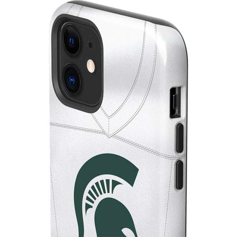 Michigan State University White Jersey iPhone 12 Mini Impact Case