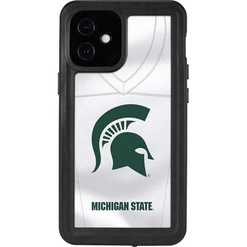 Michigan State University White Jersey iPhone 12 Mini Waterproof Case