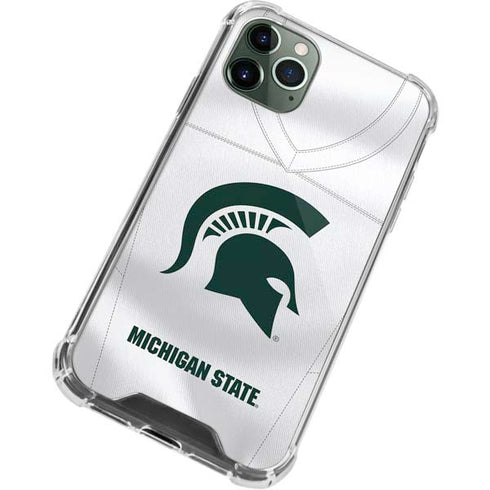 Michigan State University White Jersey iPhone 12 Pro Max Clear Case