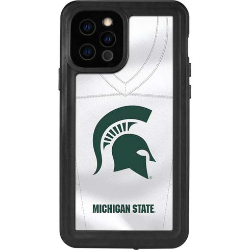 Michigan State University White Jersey iPhone 12 Pro Waterproof Case