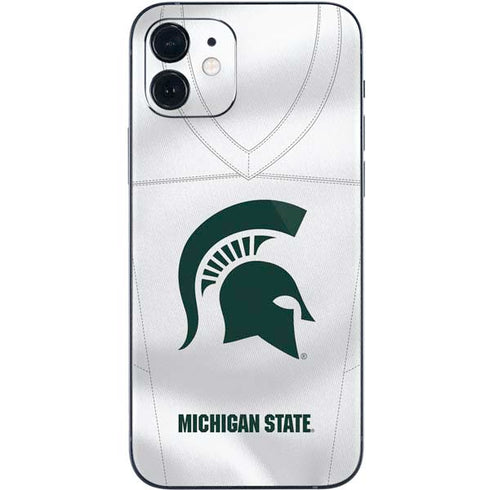 Michigan State University White Jersey iPhone 12 Skin