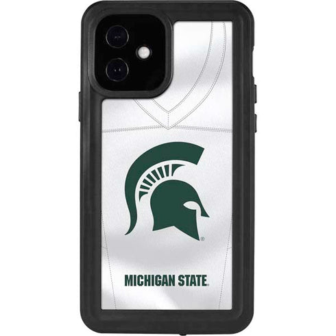 Michigan State University White Jersey iPhone 12 Waterproof Case
