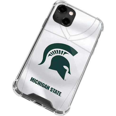 Michigan State University White Jersey iPhone 13 Clear Case