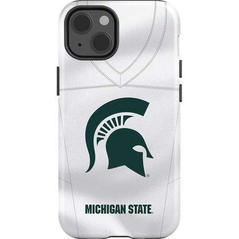 Michigan State University White Jersey iPhone 13 Impact Case