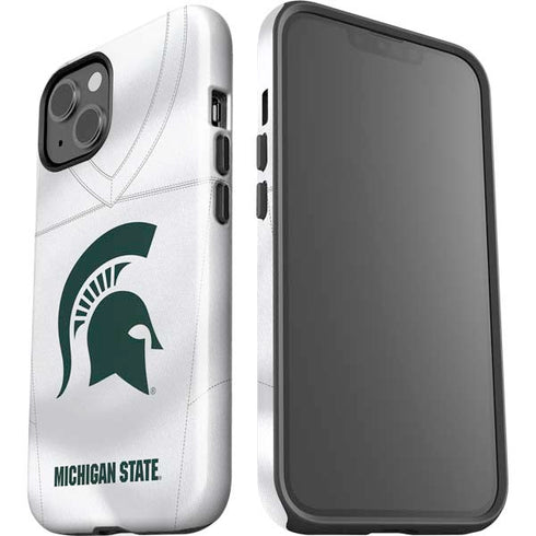 Michigan State University White Jersey iPhone 13 Impact Case